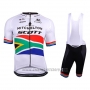 2018 Cycling Jersey Mitchelton Scott Campione South Africa Short Sleeve and Bib Short