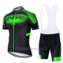 2020 Cycling Jersey Northwave Green Black Short Sleeve and Bib Short