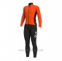 2021 Cycling Jersey ALE Orange Long Sleeve and Bib Tight(2)