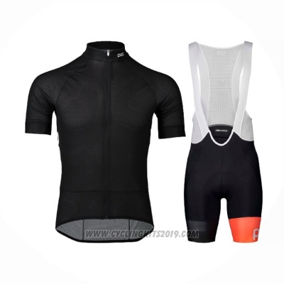 2021 Cycling Jersey POC Black Short Sleeve and Bib Short
