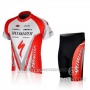 2010 Cycling Jersey Specialized Red and White Short Sleeve and Bib Short