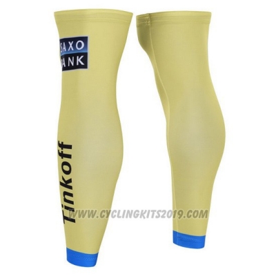 2015 Saxo Bank Leg Warmer Cycling Yellow
