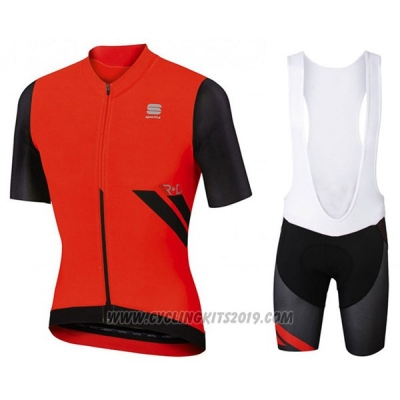 2017 Cycling Jersey Sportful R&d Ultraskin Red Short Sleeve and Bib Short