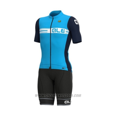 2021 Cycling Jersey ALE Blue Short Sleeve and Bib Short(6)