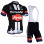 2021 Cycling Jersey Giant Alpecin Black White Red Short Sleeve and Bib Short