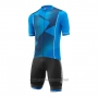 2022 Cycling Jersey Loffler Light Bluee Blue Short Sleeve and Bib Short