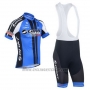 2013 Cycling Jersey Giant Black and Blue Short Sleeve and Bib Short