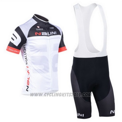 2013 Cycling Jersey Nalini Black and Red Short Sleeve and Salopette