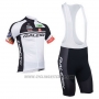 2013 Cycling Jersey Raleigh White and Black Short Sleeve and Bib Short