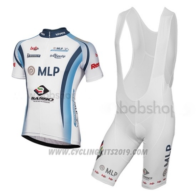2014 Cycling Jersey MLP Team Bergstrasse White Short Sleeve and Bib Short