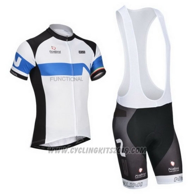 2014 Cycling Jersey Nalini Black and White Short Sleeve and Salopette