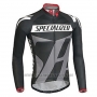 2016 Cycling Jersey Specialized Ml Black and Gray Long Sleeve and Bib Tight