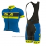 2017 Cycling Jersey ALE Graphics Prr Bermuda Yellow and Blue Short Sleeve and Bib Short