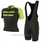 2017 Cycling Jersey ALE Prr 2.0 Piuma Black and Yellow Short Sleeve and Bib Short