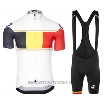 2017 Cycling Jersey Assos Campione Belgium Short Sleeve and Bib Short