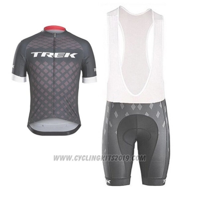 2017 Cycling Jersey Trek Black Short Sleeve and Bib Short