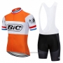 2018 Cycling Jersey Bic Campione Netherlands Orange Short Sleeve and Bib Short