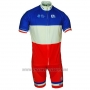 2018 Cycling Jersey France Red White Short Sleeve and Bib Short