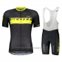 2018 Cycling Jersey Scott Rc Yellow Short Sleeve and Salopette