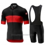 2019 Cycling Jersey Castelli Prologo 6 Black Red Short Sleeve and Bib Short