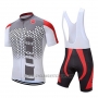 2019 Cycling Jersey Coconut Ropamo Gray Red Short Sleeve and Bib Short