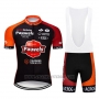 2019 Cycling Jersey Pauwels Black Orange Short Sleeve and Bib Short
