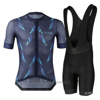 2021 Cycling Jersey Le Col Dark Blue Short Sleeve and Bib Short