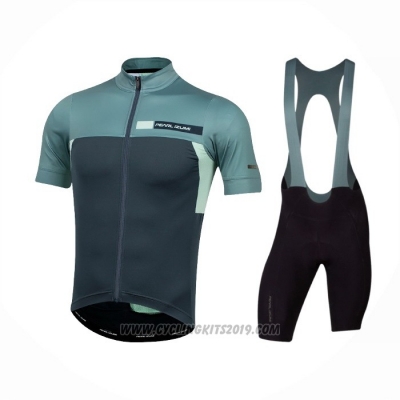 2021 Cycling Jersey Pearl Izumi Dark Green Short Sleeve and Bib Short