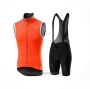 2021 Wind Vest Castelli Orange Short Sleeve and Bib Short