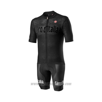 2022 Cycling Jersey Giro D'italy Black Short Sleeve and Bib Short