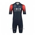 2022 Cycling Jersey INEOS Grenadiers Red Blue Short Sleeve and Bib Short