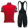2016 Cycling Jersey ALE Red and White Short Sleeve and Bib Short