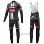 2016 Cycling Jersey Giant Alpecin Black and Red Long Sleeve and Bib Tight