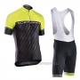 2017 Cycling Jersey Northwave Green and Black Short Sleeve and Bib Short
