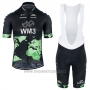 2017 Cycling Jersey Wm3 Black Short Sleeve and Bib Short