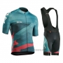 2018 Cycling Jersey Northwave Green Pink Short Sleeve and Bib Short