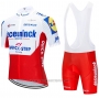 2020 Cycling Jersey Deceuninck Quick Step White Red Short Sleeve and Bib Short