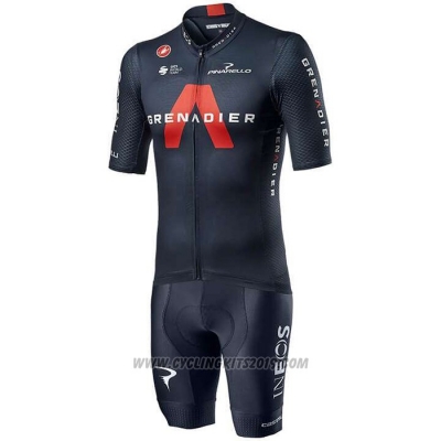 2020 Cycling Jersey INEOS Grenadiers Red Deep Blue Short Sleeve and Bib Short(1)