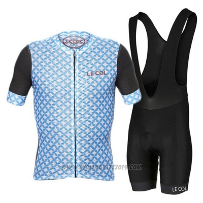 2021 Cycling Jersey Le Col Light Blue Short Sleeve and Bib Short