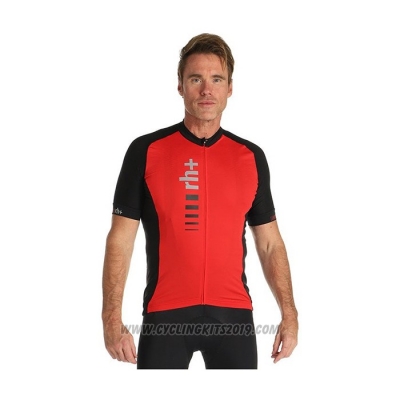 2021 Cycling Jersey RH+ Red Short Sleeve and Bib Short