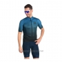2022 Cycling Jersey Gore Black Blue Short Sleeve and Bib Short