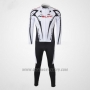 2010 Cycling Jersey Nalini Black and White Long Sleeve and Salopette