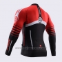 2015 Cycling Jersey Fox Cyclingbox Black and Red Long Sleeve and Bib Tight