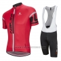 2016 Cycling Jersey Nalini Red Short Sleeve and Salopette
