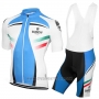 2017 Cycling Jersey Bianchi Milano Sky Blue and White Short Sleeve and Bib Short