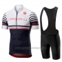 2019 Cycling Jersey Castelli Free AR 4.1 White Black Short Sleeve and Bib Short