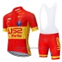 2020 Cycling Jersey W52-FC Porto Red Yellow Short Sleeve and Bib Short