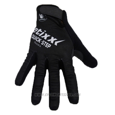 2020 Etixx Quick Step Full Finger Gloves Black