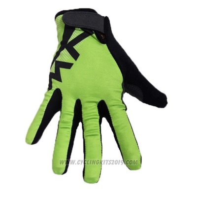 2020 Nalini Full Finger Gloves Green Black