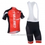 2013 Cycling Jersey Castelli Black and Red Short Sleeve and Bib Short